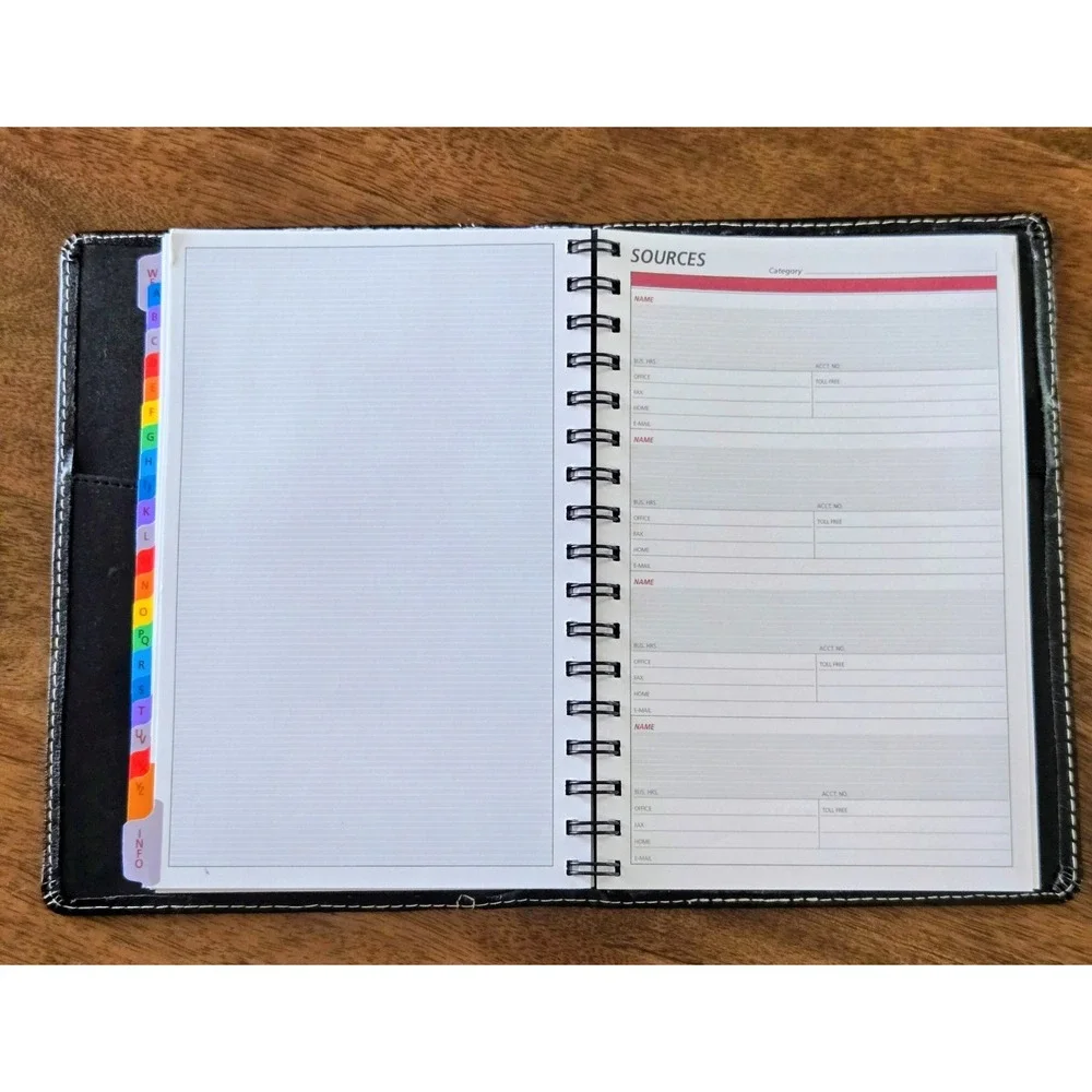Vintage Dayrunner Telephone & Address Book - Product ID No. 71066 - Black